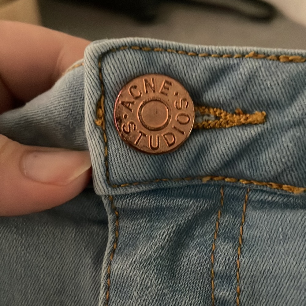 Acne Skinny Jeans in Light Blue Wash - Picture 7 of 7